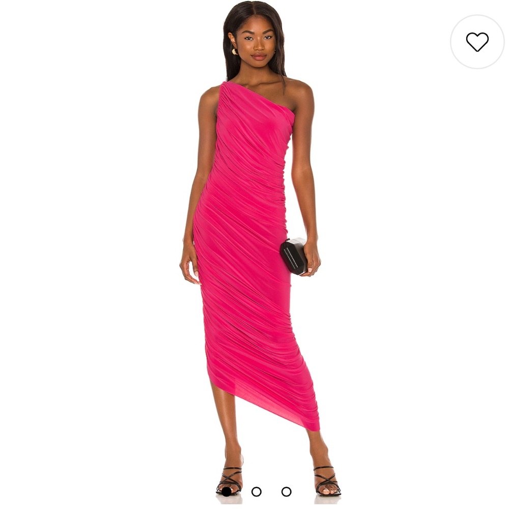 NORMA KAMALI X REVOLVE DIANA GOWN ROSE SMALL